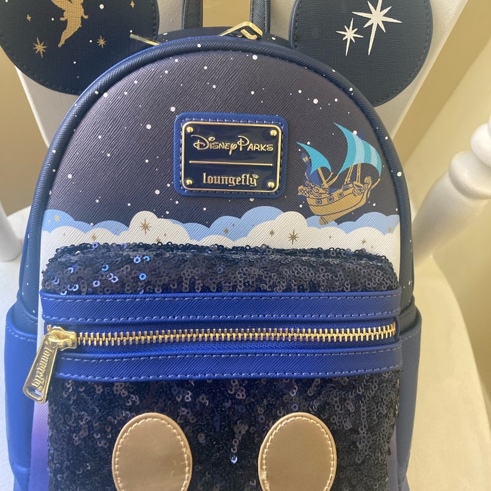 Disney Peter Pan Loungefly Backpack 50 th anniversary